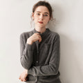 SoftKnit — Women’s 100% Pure Cashmere Button Cardigan - Sainiya Eco Wear