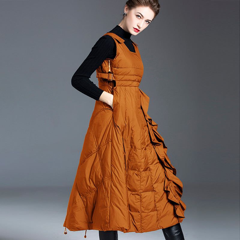 Winter Women’s Mid-Length Ultra-Warm 90% Duck Down Jacket