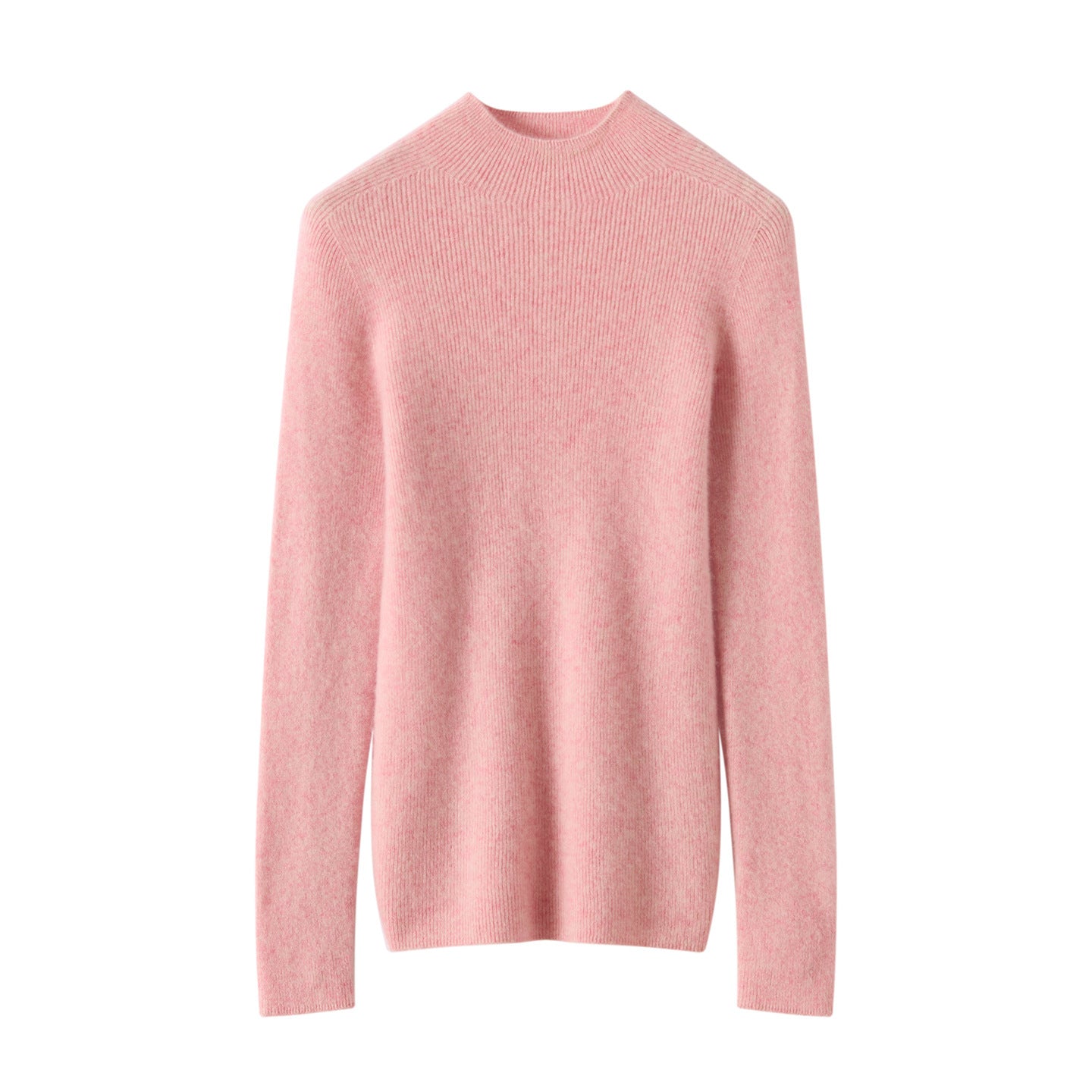 100% Pure Cashmere Half-Turtleneck – Seamless Ribbed Elegance - Sainiya Eco Wear