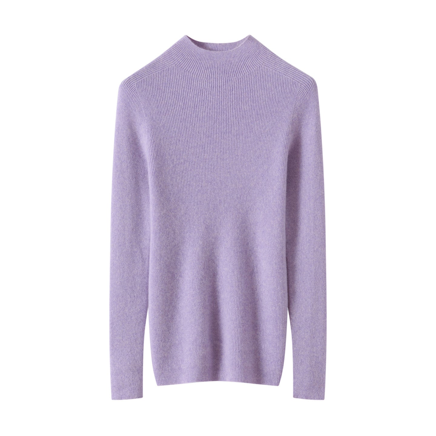 100% Pure Cashmere Half-Turtleneck – Seamless Ribbed Elegance - Sainiya Eco Wear