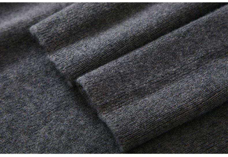 100% Pure Cashmere Half-Turtleneck – Seamless Ribbed Elegance - Sainiya Eco Wear