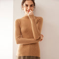 100% Pure Cashmere Slim Half Turtleneck Sweater - Luxury Mountain Cashmere - Sainiya Eco Wear