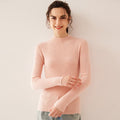 100% Pure Cashmere Slim Half Turtleneck Sweater - Luxury Mountain Cashmere - Sainiya Eco Wear