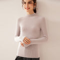 100% Pure Cashmere Slim Half Turtleneck Sweater - Luxury Mountain Cashmere - Sainiya Eco Wear