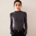 100% Pure Cashmere Slim Half Turtleneck Sweater - Luxury Mountain Cashmere - Sainiya Eco Wear