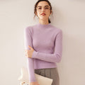 100% Pure Cashmere Slim Half Turtleneck Sweater - Luxury Mountain Cashmere - Sainiya Eco Wear