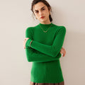100% Pure Cashmere Slim Half Turtleneck Sweater - Luxury Mountain Cashmere - Sainiya Eco Wear