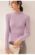 100% Pure Cashmere Slim Half Turtleneck Sweater - Luxury Mountain Cashmere - Sainiya Eco Wear