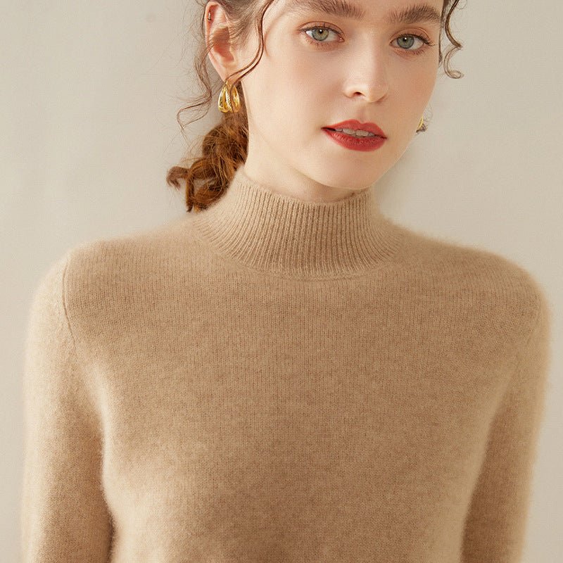 thick cashmere half turtleneck sweater