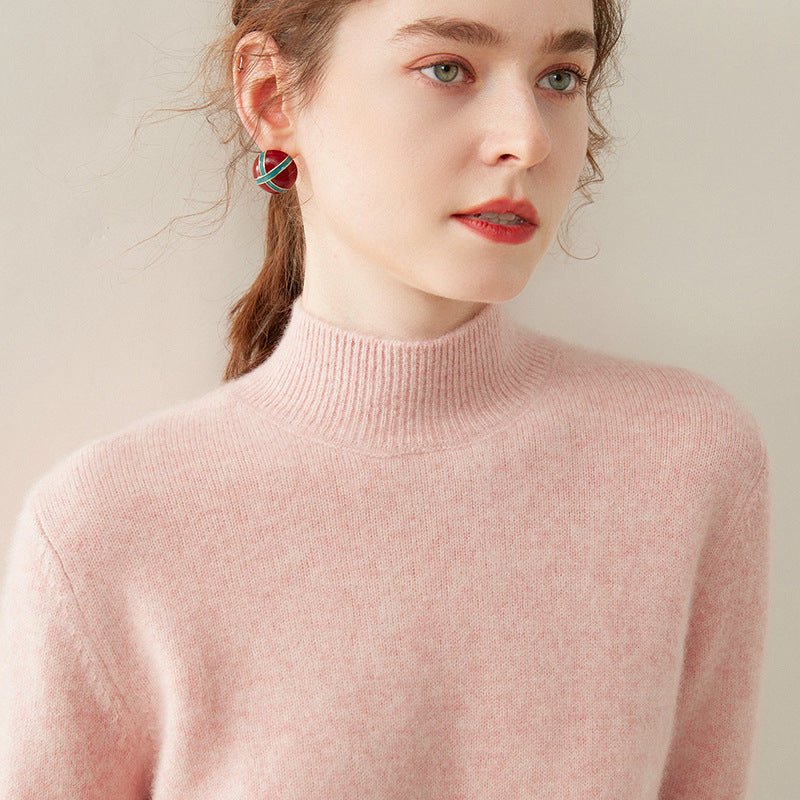 thick cashmere half turtleneck sweater
