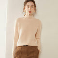 100% Pure Cashmere Thick Half Turtleneck Sweater - Cozy & Slimming - Sainiya Eco Wear