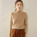100% Pure Cashmere Thick Half Turtleneck Sweater - Cozy & Slimming - Sainiya Eco Wear
