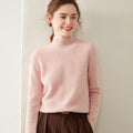 100% Pure Cashmere Thick Half Turtleneck Sweater - Cozy & Slimming - Sainiya Eco Wear
