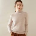 100% Pure Cashmere Thick Half Turtleneck Sweater - Cozy & Slimming - Sainiya Eco Wear