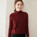 100% Pure Cashmere Thick Half Turtleneck Sweater - Cozy & Slimming - Sainiya Eco Wear