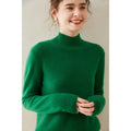 100% Pure Cashmere Thick Half Turtleneck Sweater - Cozy & Slimming - Sainiya Eco Wear