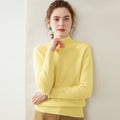100% Pure Cashmere Thick Half Turtleneck Sweater - Cozy & Slimming - Sainiya Eco Wear