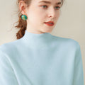100% Pure Cashmere Thick Half Turtleneck Sweater - Cozy & Slimming - Sainiya Eco Wear