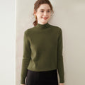 100% Pure Cashmere Thick Half Turtleneck Sweater - Cozy & Slimming - Sainiya Eco Wear