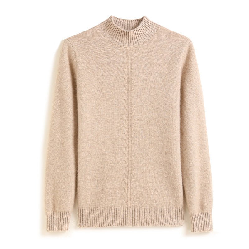 thick cashmere half turtleneck sweater