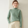 100% Pure Cashmere Thick Half Turtleneck Sweater - Oversized Warm Luxury - Sainiya Eco Wear