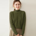 100% Pure Cashmere Thick Half Turtleneck Sweater - Oversized Warm Luxury - Sainiya Eco Wear