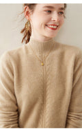 100% Pure Cashmere Thick Half Turtleneck Sweater - Oversized Warm Luxury - Sainiya Eco Wear
