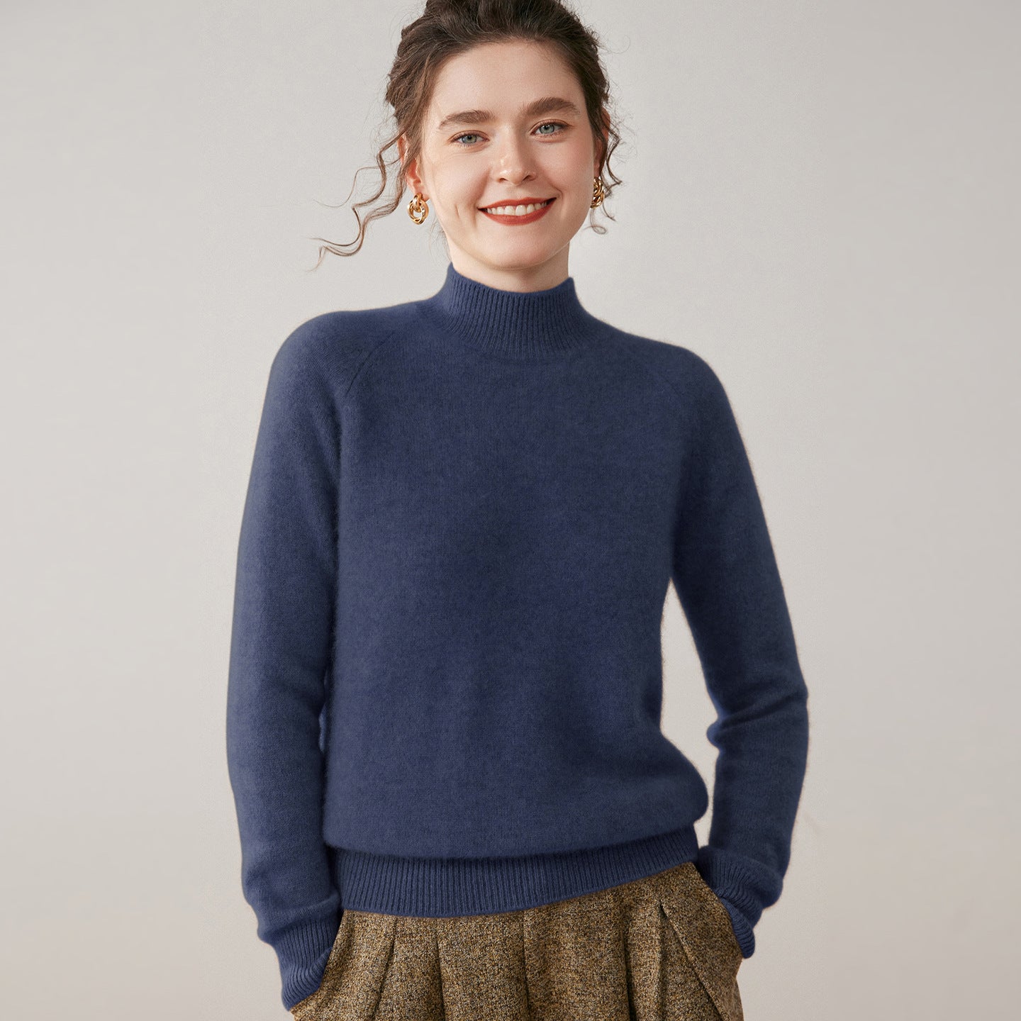 cashmere half turtleneck