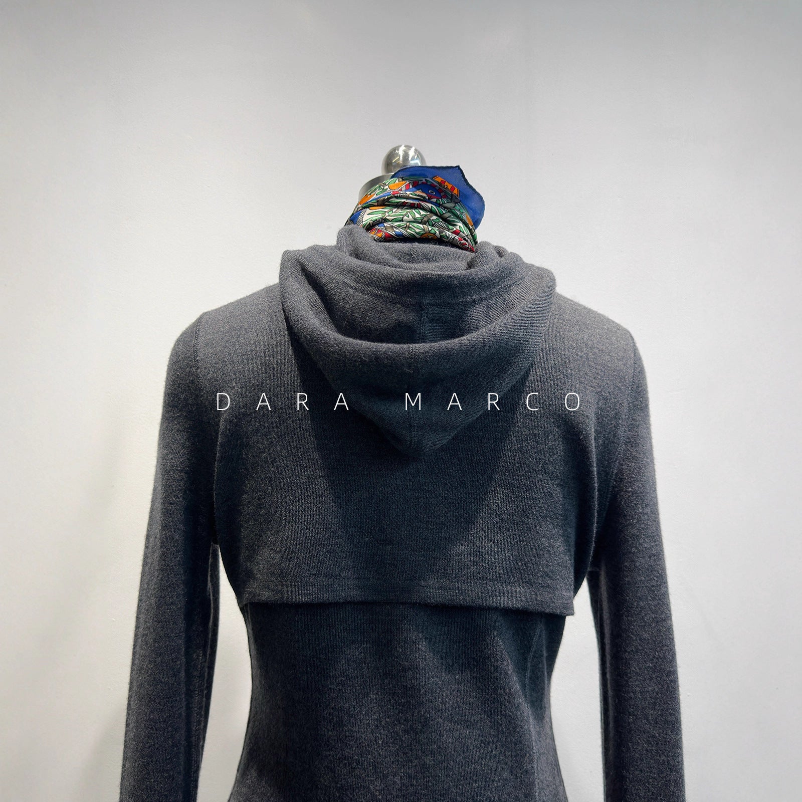 women wool knit hoodie cardigan