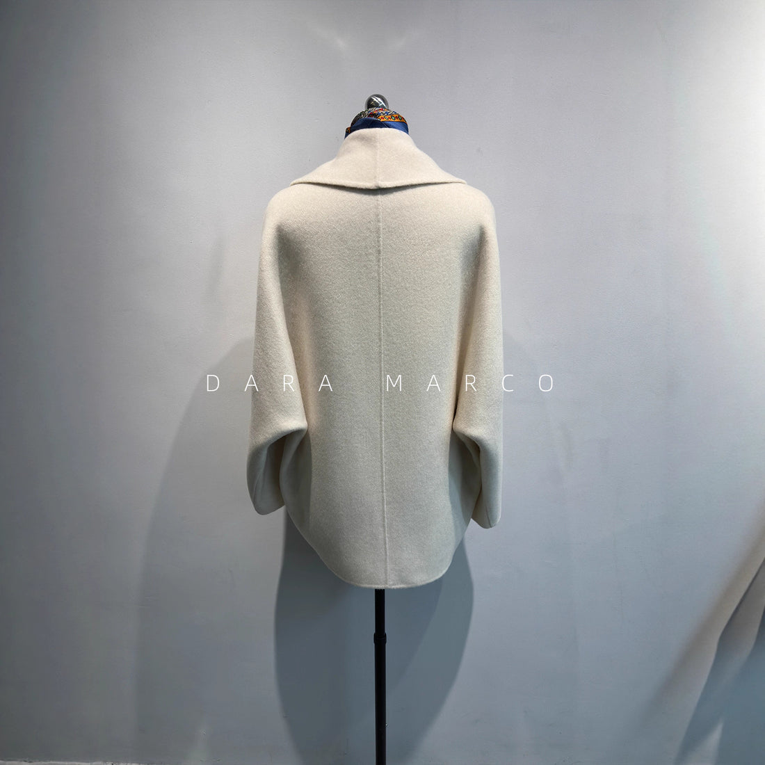 Luxury Double-Sided Cashmere Coat – Cocoon Silhouette Mid-Length Outerwear