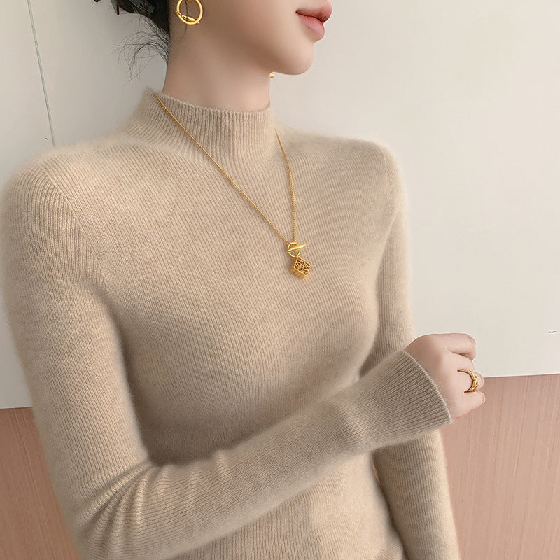 100% Cashmere Turtleneck Sweater for Women – Slim, Soft & Everyday Luxury