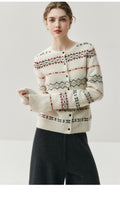 Fair Isle Cashmere Cardigan — Soft, Warm & Nordic-Inspired Knit - Sainiya Eco Wear