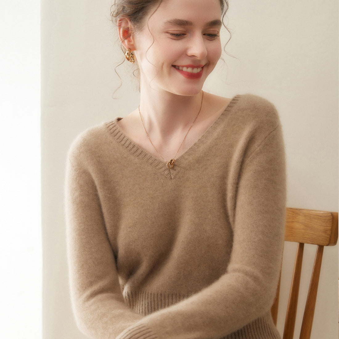 Cashmere Thickened Slim Half-Turtleneck – Lab-Certified Pure Luxury