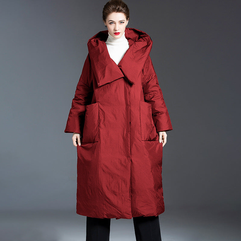 Women’s Thickened White Duck Down Coat