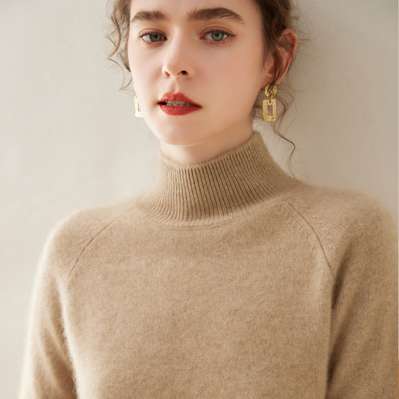 Half-Turtleneck – Ultra-Soft 100% Pure Cashmere Sweater