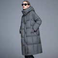 Long Hooded Down Jacket for Women | 90% Duck Down, Thick & Warm - Sainiya Eco Wear