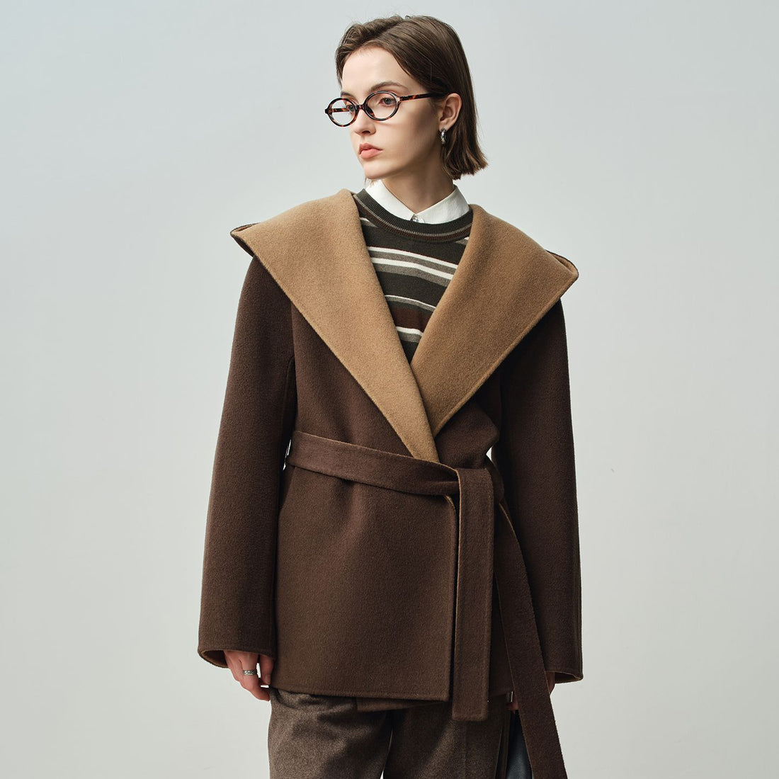 Luxury Double-Sided Wool Coat - Warm, Stylish, and Comfortable