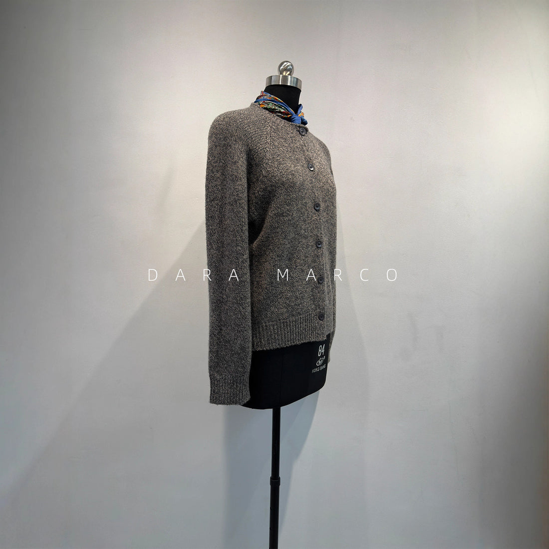 100% Merino Wool Vintage Floral Knitted Cardigan – Thickened Autumn/Winter Sweater