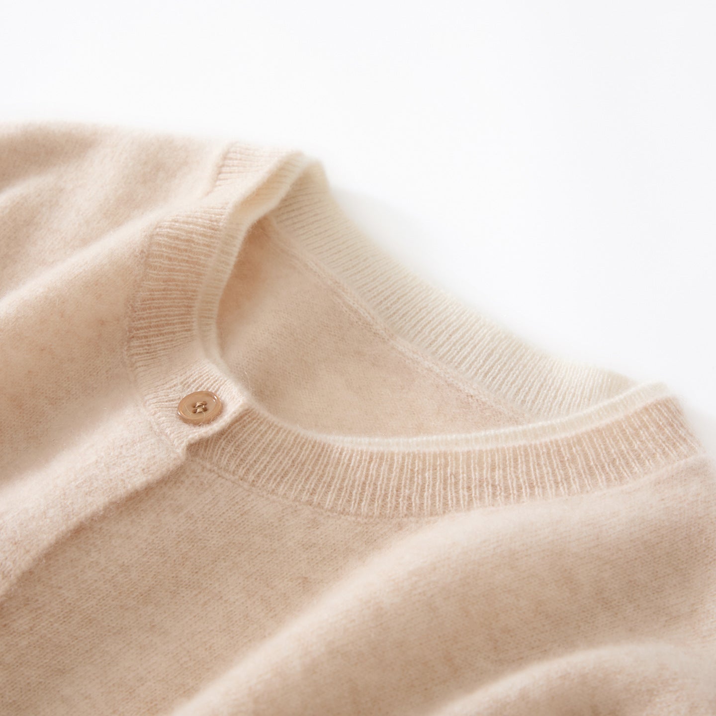 CashmereSoft — Women’s 100% Pure Cashmere Faux Two-Piece Cardigan - Sainiya Eco Wear