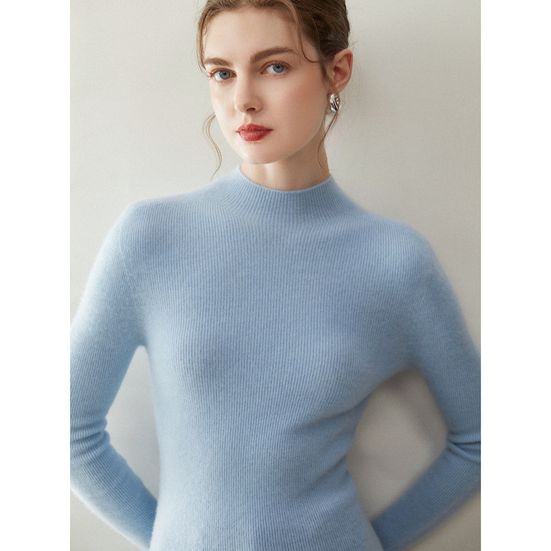 Women’s Baby Cashmere Slim Rib-Knit Sweater