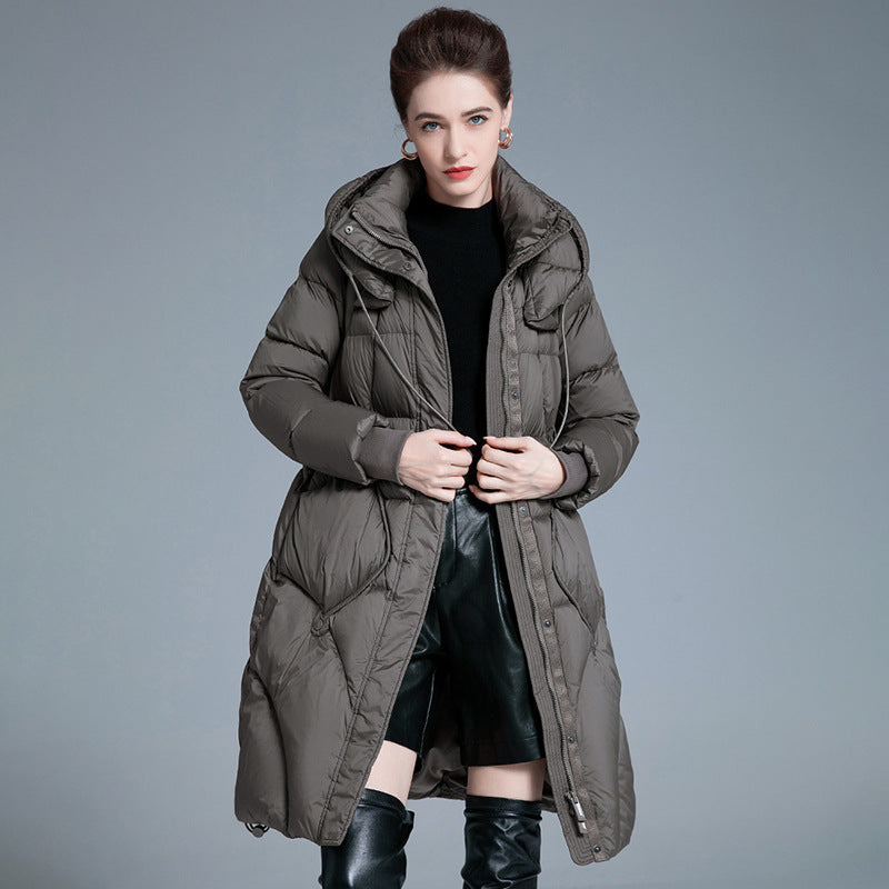 90% Duck Down Oversized Puffer Jacket – Gray