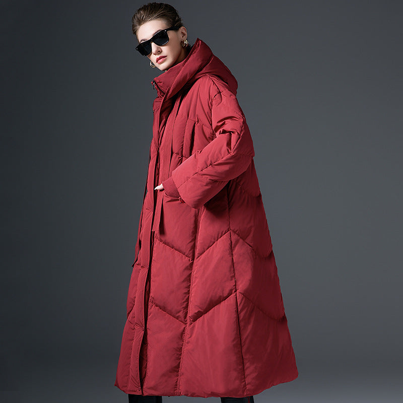 Cozy 90% Down Hooded Winter Jacket