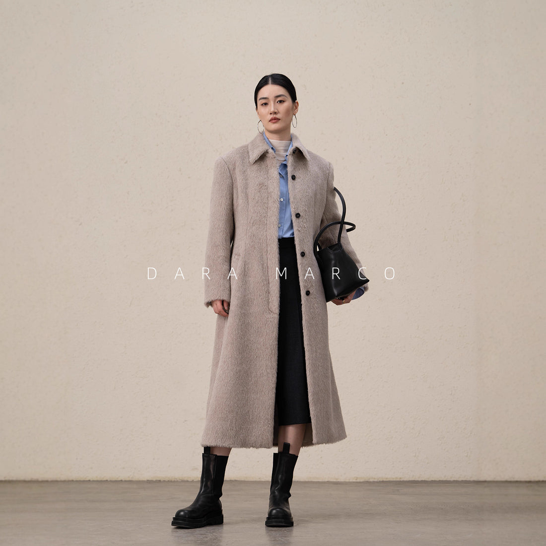 Premium Alpaca Wool Long Coat – Extra Long Suri Albaka Winter Women’s Coat