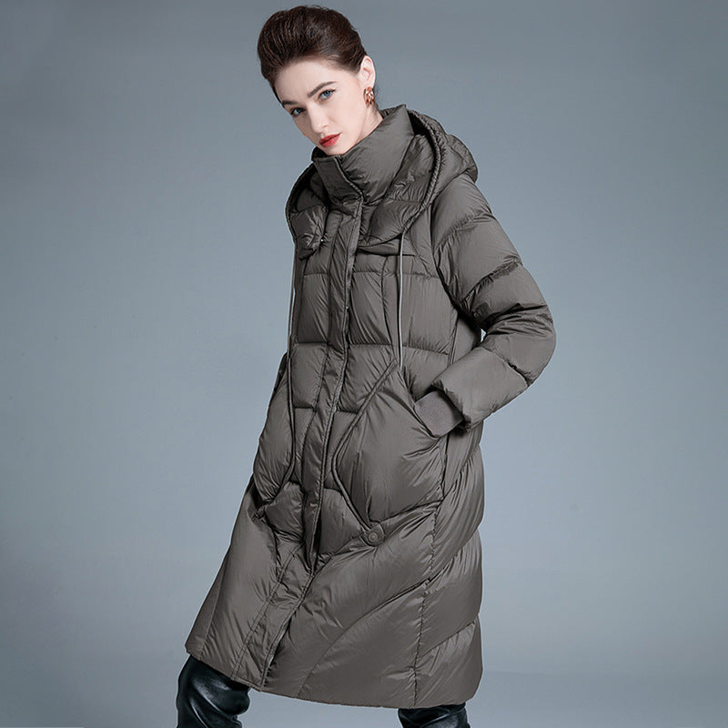 90% Duck Down Oversized Puffer Jacket – Gray
