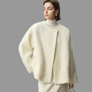 Luxury Wool Coat for Women - Stylish and Comfortable Double-Sided Wool Overcoat