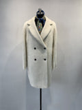 alpaca wool double-breasted coat women