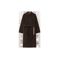 alpaca wool double-sided coat women