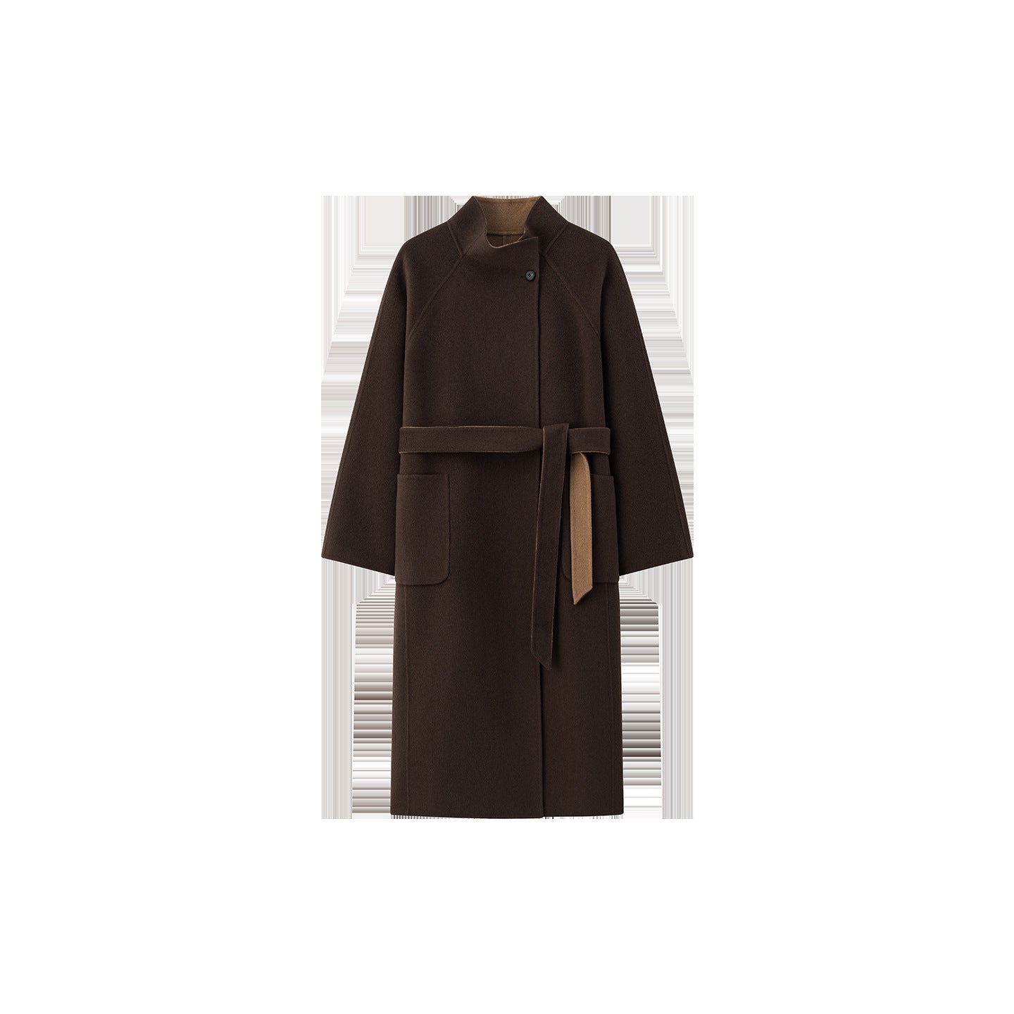 alpaca wool double-sided coat women