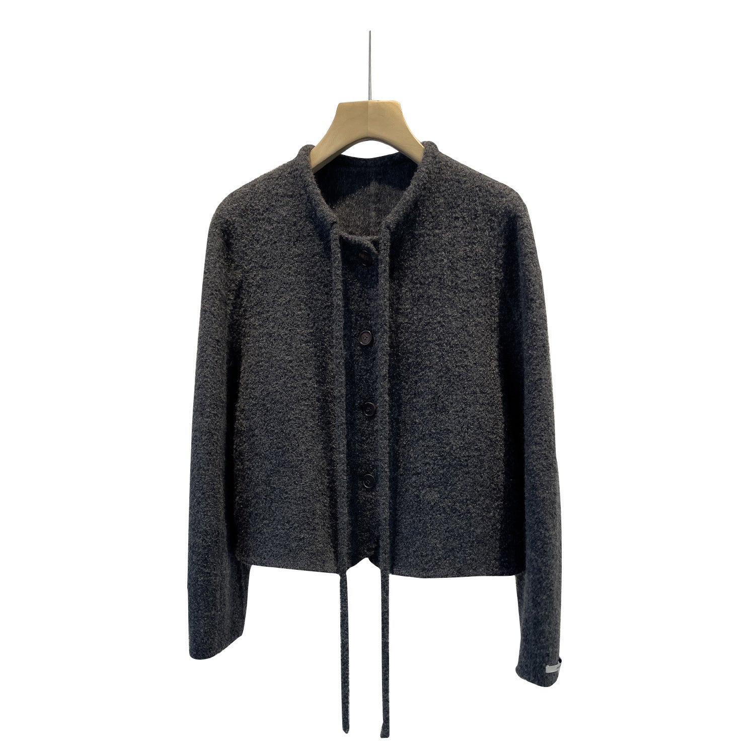 Alpaca Wool Short Jacket Women | Lightweight Lace-Up Winter Style - Sainiya Eco Wear