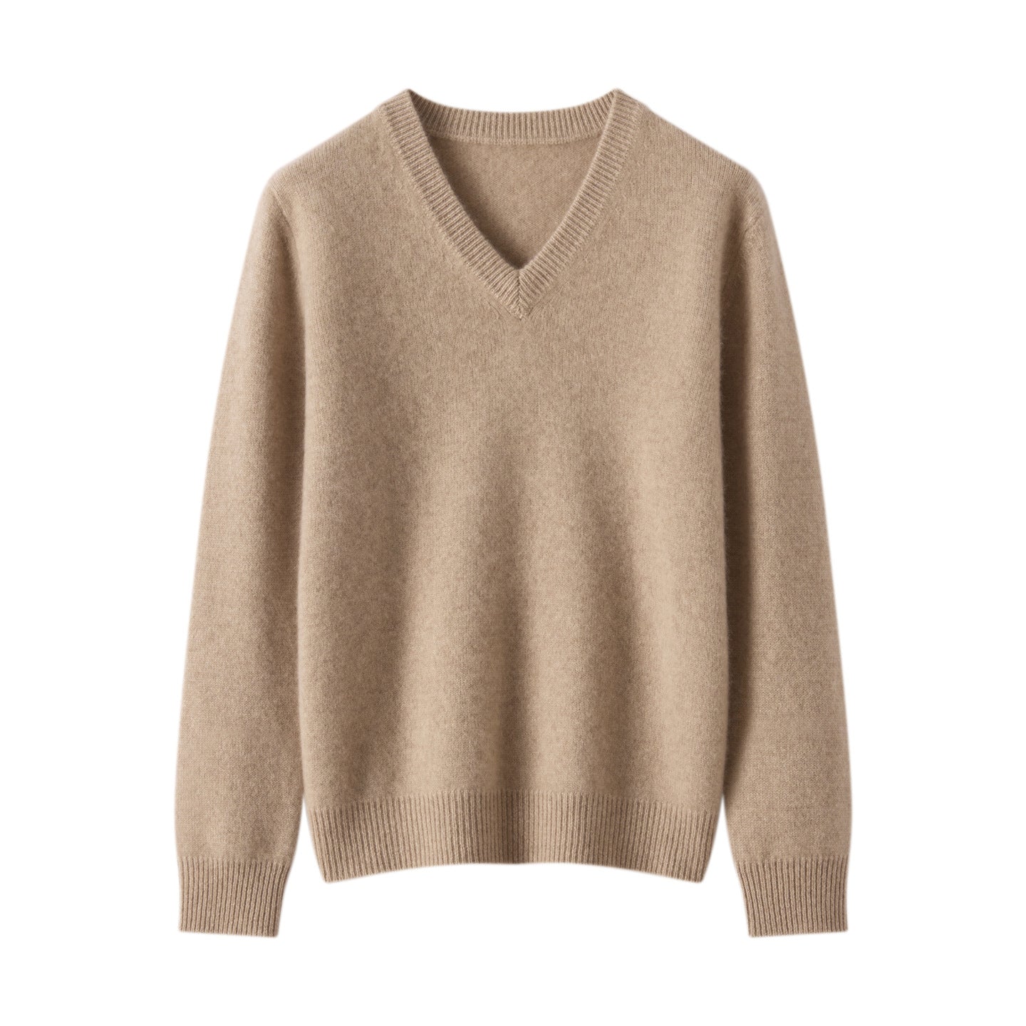 Cashmere 7-Gauge Cloud-Soft V-Neck – Zero-Itch Daily Luxury - Sainiya Eco Wear